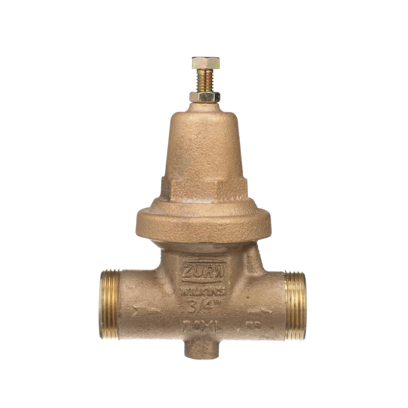 Zurn 3/4" 70XL Pressure Reducing Valve with double union FNPT connection and FC (cop/ sweat) union connection 34-70XLDUC