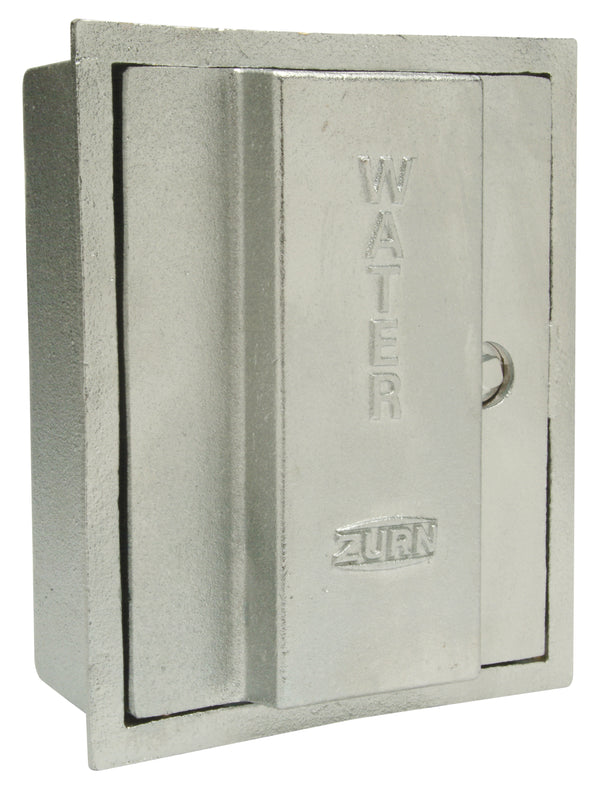 Zurn Chrome-Plated Rough Cast-Bronze Hydrant Box and Hinged Cover for Z1341 Hydrant, 8-7/8-inch x 7-1/4-inch Z1341-BOX