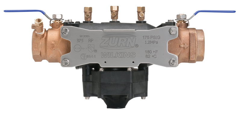 Zurn 2" 375 Reduced Pressure Principle Backflow Preventer 2-375