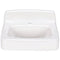 Zurn 20x18 Wall-Mount Cast Iron Sink/Lavatory, Single Hole, White Enameled Cast Iron Z5841