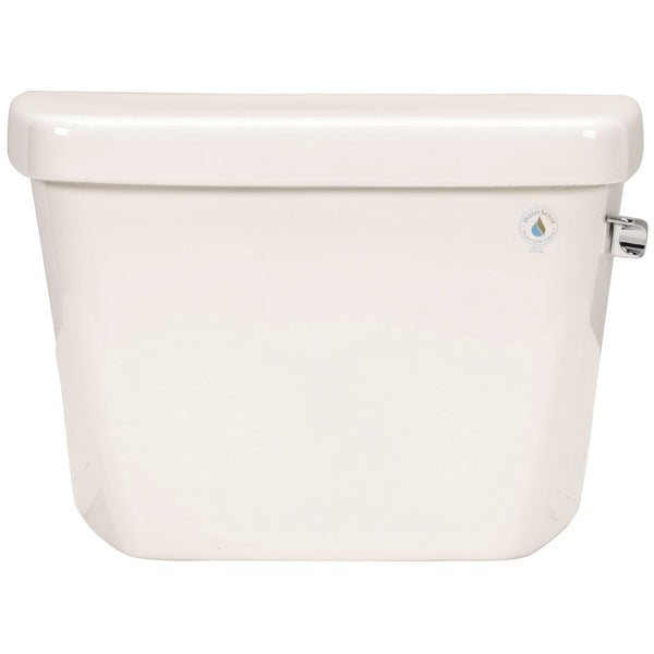 Zurn 1-Piece High-Efficiency Toilet Tank, 1.28 GPF, 3 Flush Valve, Right-Hand Flush Lever, White Vitreous China Z5535-TNK-RH-K