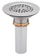 Zurn Flat Grid Sink Strainer with Wide Top for 3" Drain Openings, Chrome-Plated Brass Z8739-PC