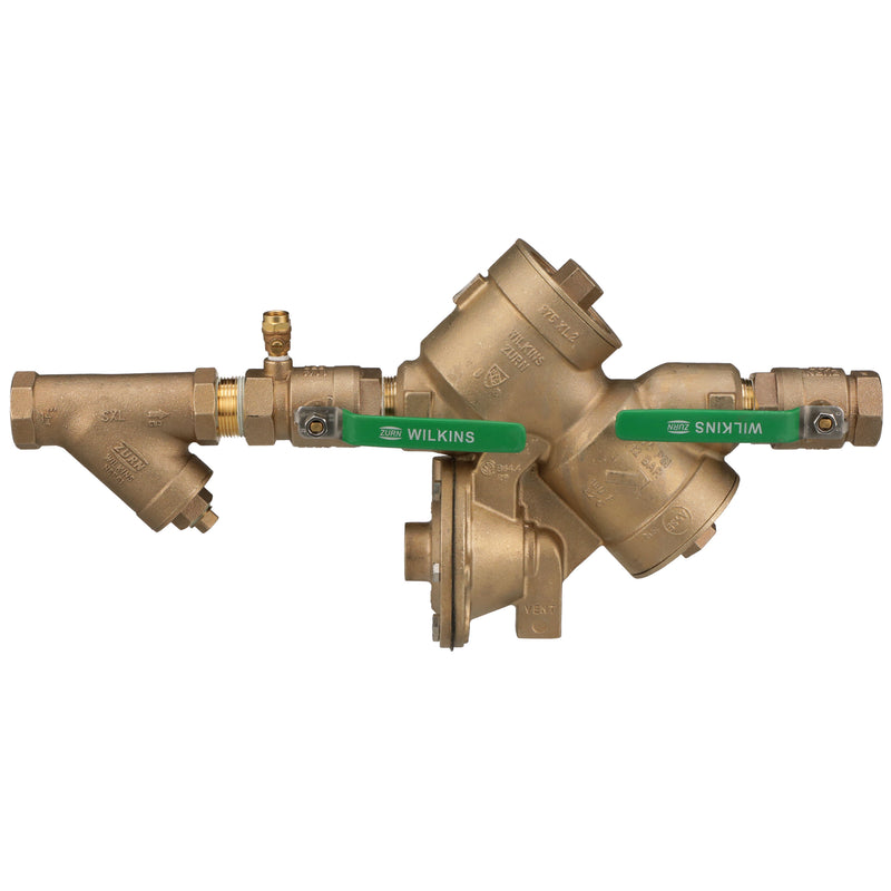 Zurn 1-1/4" 975XL2 Reduced Pressure Principle Backflow Preventer with strainer 114-975XL2S