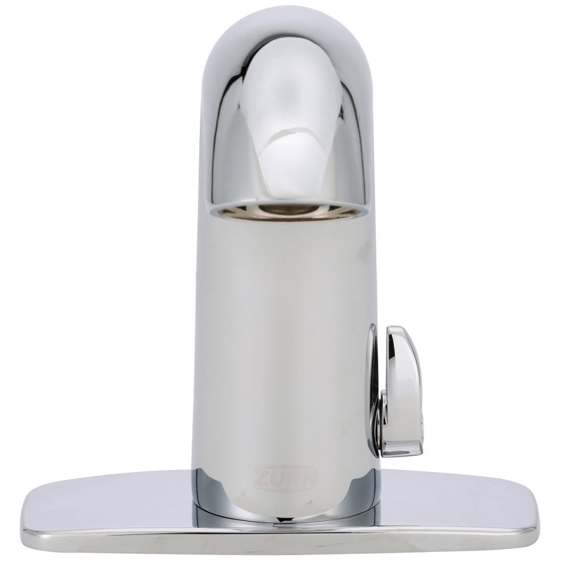 Zurn Aqua-FIT Serio Series Single Post Faucet with Integral Mixing Valve, 0.5 GPM Spray Outlet, and 4" Cover Plate Z6950-XL-IM-S-CP4-F