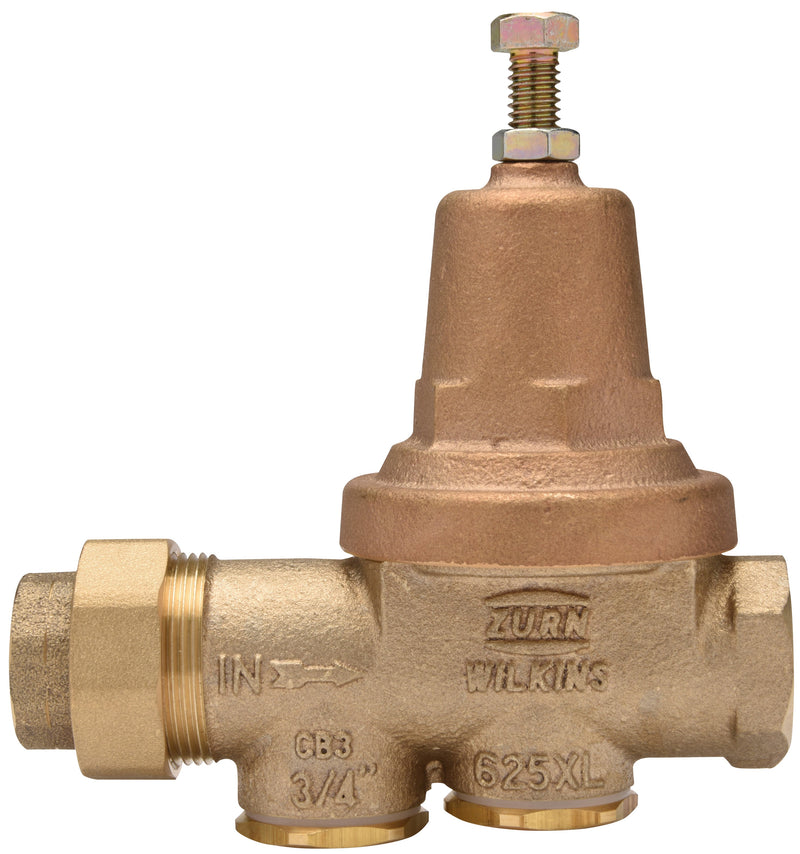 Zurn 3/4" Competitor Replacement PRV with Integral Bypass, Check Valve, and Strainer - 50 PSI 34-625XL