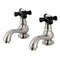 Kingston Brass KS1108PKX Basin Tap Faucet with Cross Handle