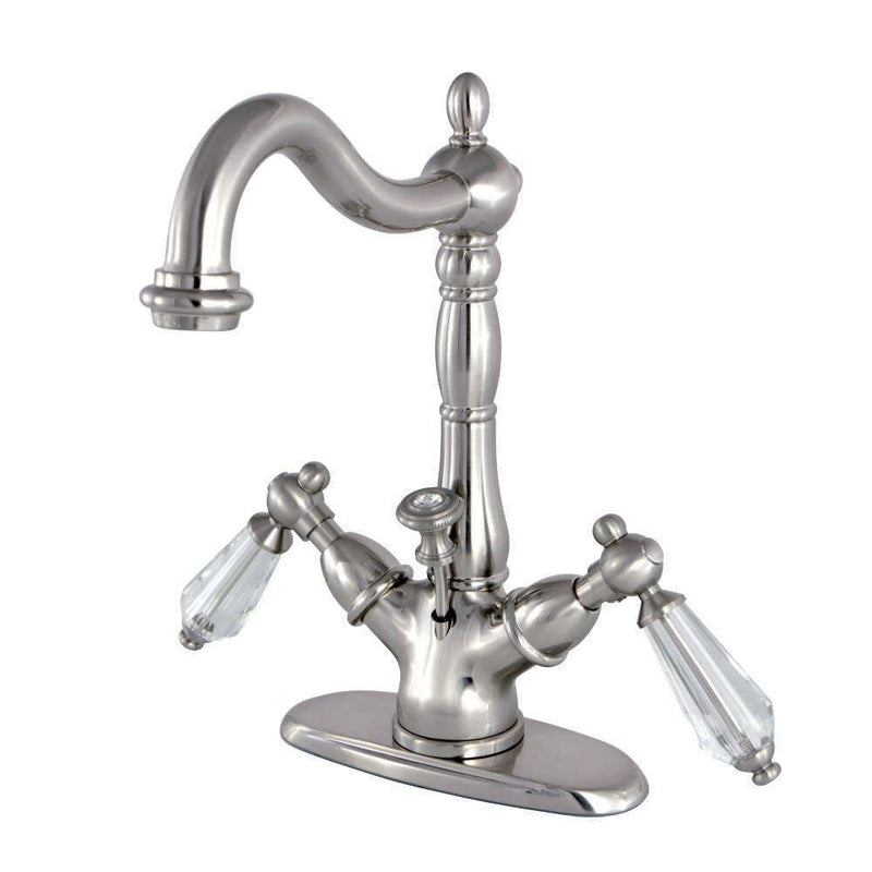 Kingston Brass KS1438WLL 4 in. Centerset Bathroom Faucet