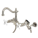 Kingston KS1266PXBS Heritage Wall Mount Bridge K Faucet