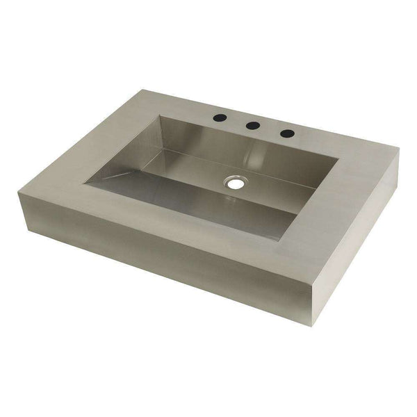 Kingston Brass GLTS31225 Wash Basin, Brushed