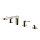 TOTO GS Four-hole Deck-Mount Roman Tub Filler Trim with Handshower, Brushed Nickel TBG03202U