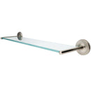 Kingston Brass BA319SN Classic Glass Shelf, Brushed Nickel