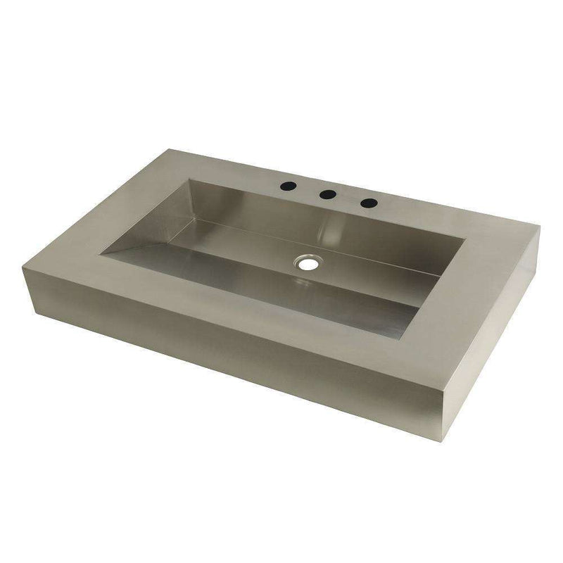 Kingston Brass GLTS37225 Wash Basin, Brushed