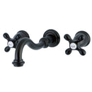 Kingston KS3125AX Vintage 2-Hnd Wall Mount Bath Faucet