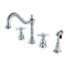 Kingston Brass KS1791BEXBS Widespread Kitchen Faucet