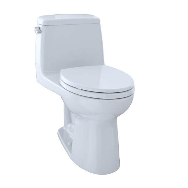 TOTO UltraMax One-Piece Elongated 1.6 GPF Toilet with CeFiONtect, Cotton White MS854114SG#01