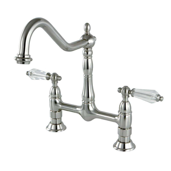 Kingston Brass KS1178WLL 8" Centerset Kitchen Faucet Less