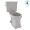 TOTO Promenade II Two-Piece Elongated 1.28 GPF Universal Height Toilet with CeFiONtect, Sedona Beige CST404CEFG#12