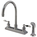 Kingston Brass KS8791DFL 8-Inch Centerset Kitchen Faucet