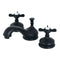 Kingston Brass KS1160BEX 8 in. Wsp Bath Faucet, Matte Black