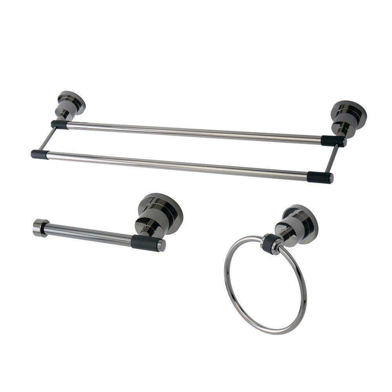 Kingston BAK821348BKDKL 3-Piece Towel Bar Accessory