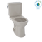 TOTO Drake II 1G Two-Piece Round 1.0 GPF Universal Height Toilet with CeFiONtect, Bone CST453CUFG#03