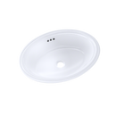 TOTO Dartmouth 18-3/4" x 13-3/4" Oval Undermount Bathroom Sink, Cotton White LT641