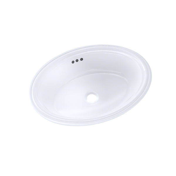 TOTO Dartmouth 18-3/4" x 13-3/4" Oval Undermount Bathroom Sink, Cotton White LT641#01