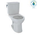 TOTO Drake II 1G Two-Piece Round 1.0 GPF Universal Height Toilet with CeFiONtect, Colonial White CST453CUFG