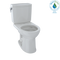 TOTO Drake II 1G Two-Piece Round 1.0 GPF Universal Height Toilet with CeFiONtect, Colonial White CST453CUFG#11