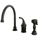 Kingston Brass KB3815GLBS Widespread Kitchen Faucet Bronze