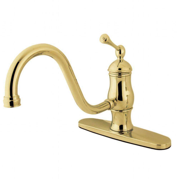 Kingston KS1572BLLS Heritage Sg-Hnd 8" Centerset K Faucet