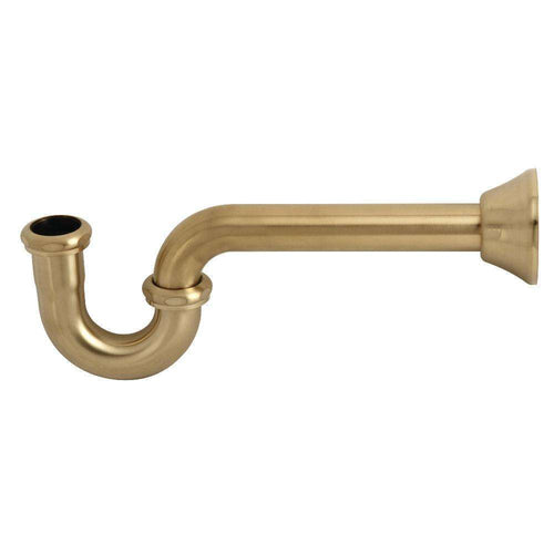 Kingston Brass CC2187 1-1/4-Inch Decor P-Trap, Brushed Brass