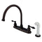 Kingston Brass KB725AL Centerset Kitchen Faucet Bronze