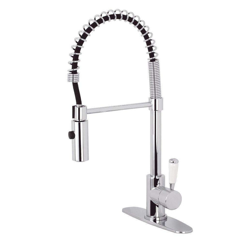 Kingston Brass LS8771DPL Sg-Hnd Pull-Down Kitchen Faucet