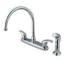 Kingston Brass KB6791LLSP 8-Inch Centerset Kitchen Faucet