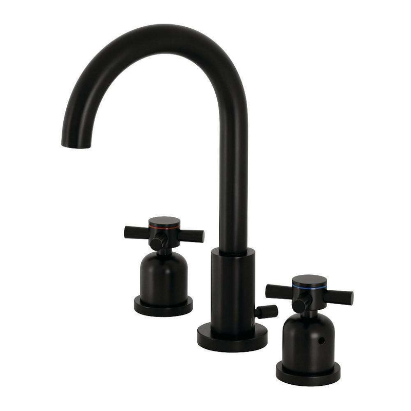 Kingston Brass FSC8920DX Widespread Bath Faucet, Matte Black