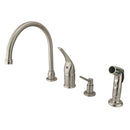 Kingston Brass KB828K8 Sg-Hnd Widespread Kitchen Faucet