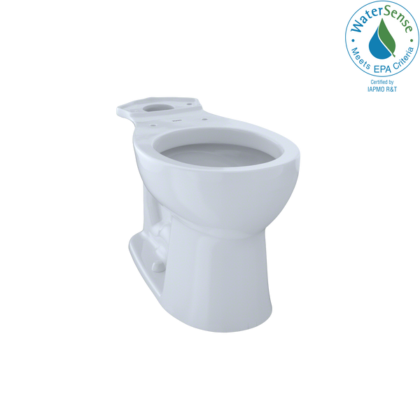 TOTO Entrada Universal Height Round Toilet Bowl, Cotton White C243EF#01