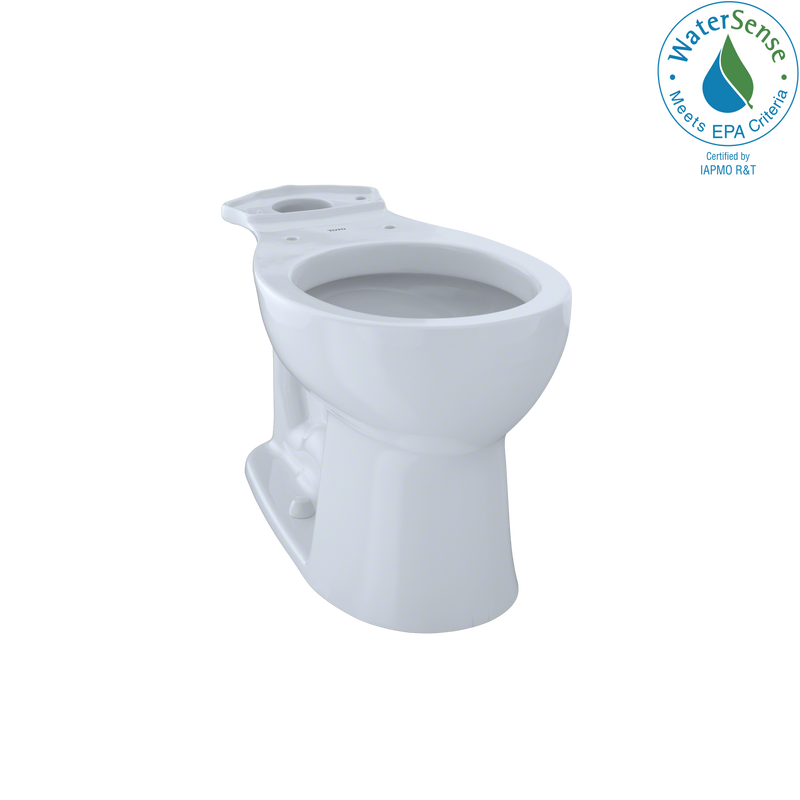 TOTO Entrada Universal Height Round Toilet Bowl, Cotton White C243EF