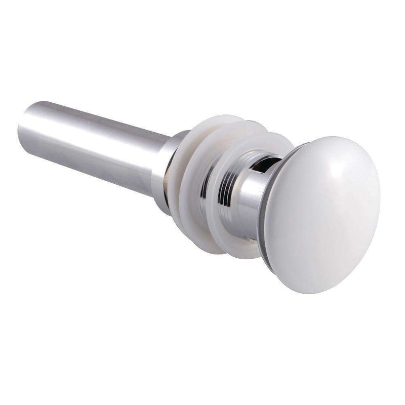 Kingston Brass EV6001WT Pop-Up Drain W/ Of, 22 Gauge/White