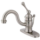 Kingston Brass KB3408BL Vic 4" Centerset Sg Hnd Bath Faucet