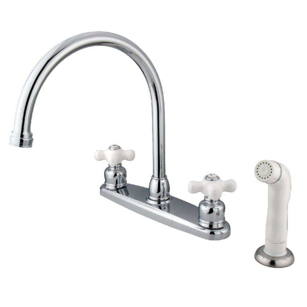 Kingston Brass KB721PX 8-Inch Centerset Kitchen Faucet