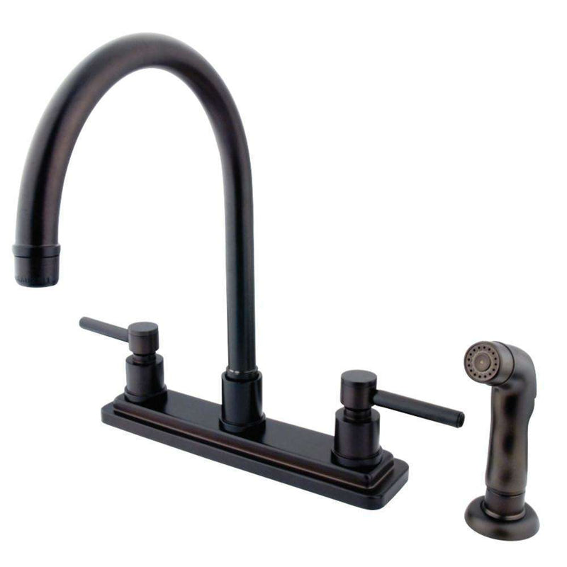 Kingston Brass KS8795DL 8-Inch Centerset Kitchen Faucet