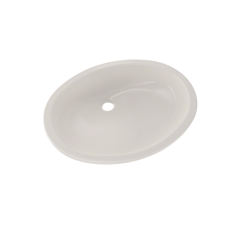 TOTO Dantesca Oval Undermount Bathroom Sink with CeFiONtect, Colonial White LT597G