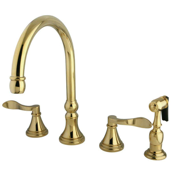 Kingston Brass KS2792DFLBS Wsp Kitchen Faucet Brass