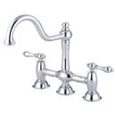 Kingston Brass KS3781AL Restoration Kitchen Bridge Faucet