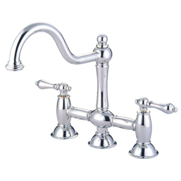 Kingston Brass KS3781AL Restoration Kitchen Bridge Faucet