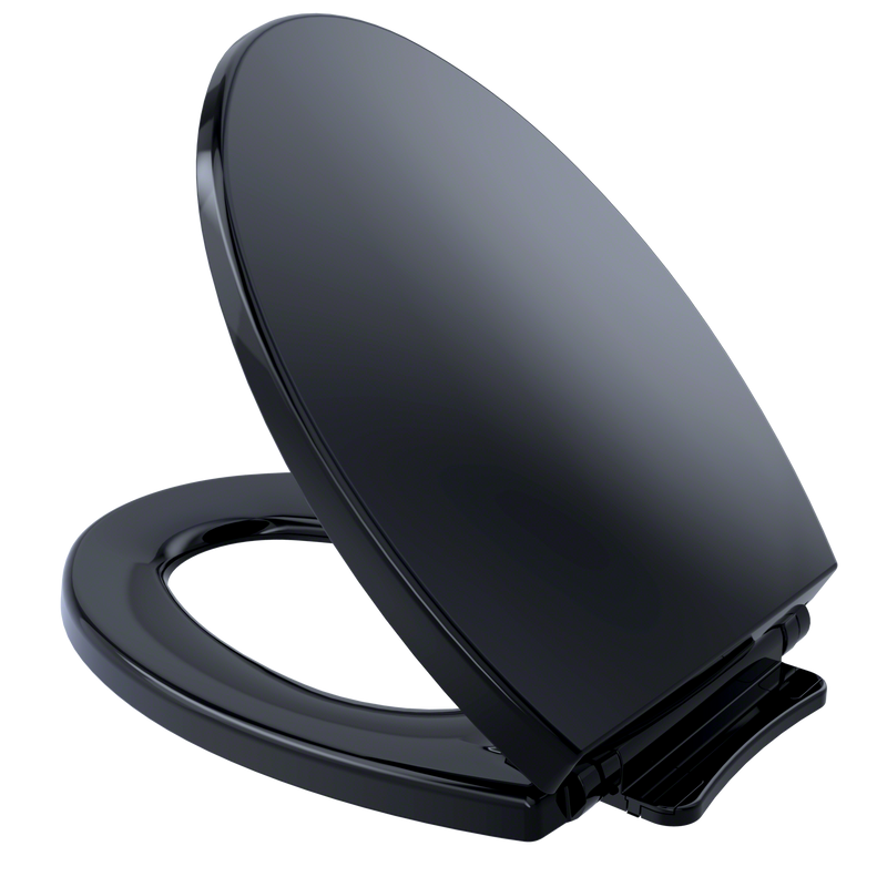 TOTO SoftClose Non Slamming, Slow Close Elongated Toilet Seat and Lid, Ebony SS114