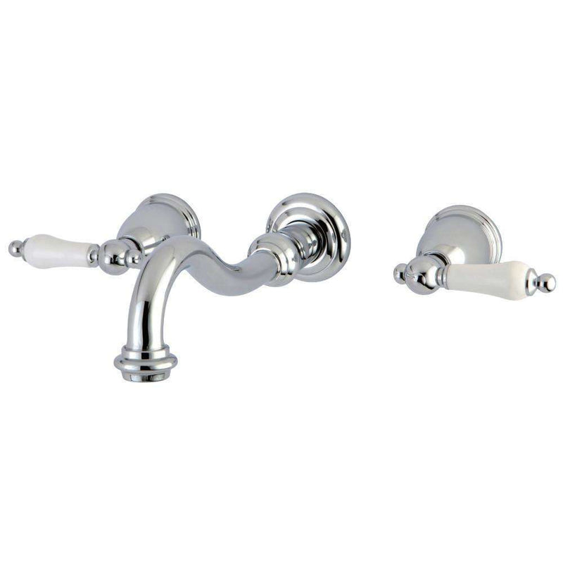 Kingston KS3121PL Vintage 2-Hnd Wall Mount Bath Faucet