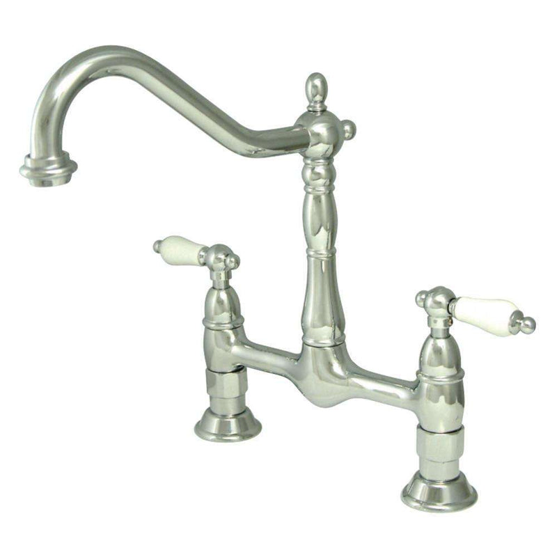 Kingston Brass KS1171PL Heritage Kitchen Bridge Faucet